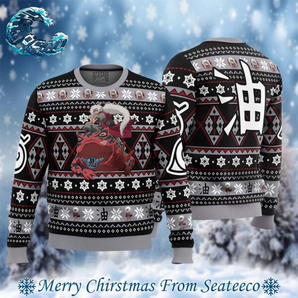 Christmas Jiraiya Naruto 2024 Best Knitted Ugly Christmas Sweater