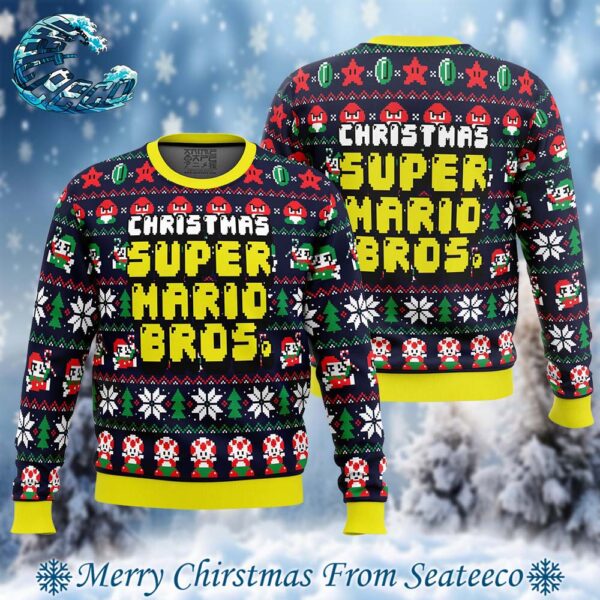 Christmas Super Mario Bros Ugly Christmas Sweater Gift For Men And Women Holiday