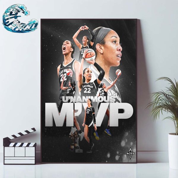 Congrats A’ja Wilson Is The 2024 WNBA MVP Most Valuable Player Home Decor Poster Canvas