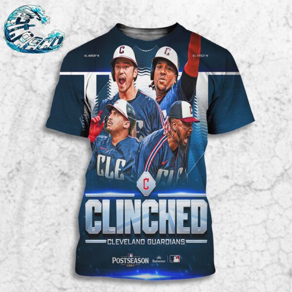 Congrats Cleveland Guardians Clinched 2024 Postseason MLB All Over Print Shirt