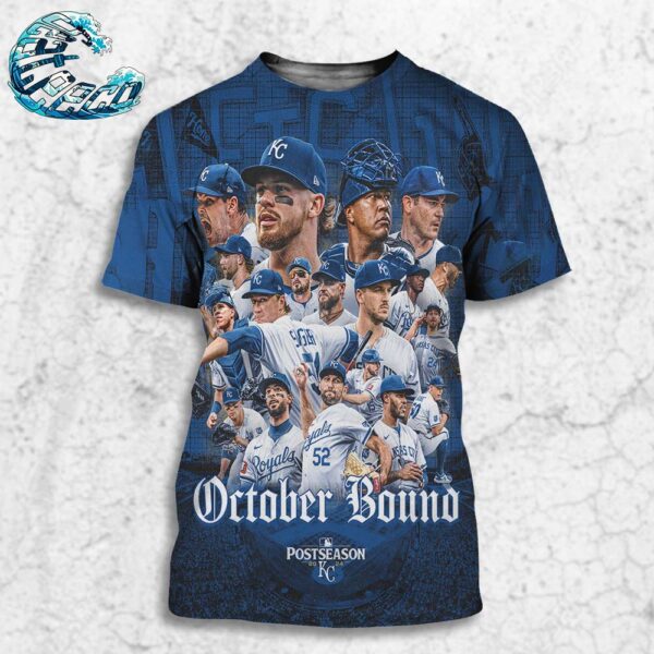 Congrats Kansas City Royals  October Bound 2024 MLB Postseason All Over Print Shirt