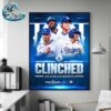 Congrats Cleveland Guardians Clinched 2024 Postseason MLB Wall Decor Poster Canvas