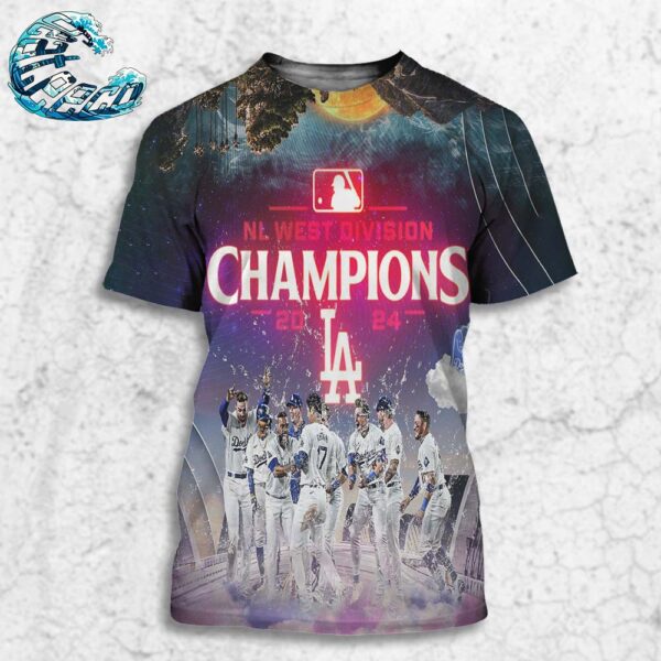 Congrats Los Angeles Dodgers NL West Division MLB Champions 2024 All Over Print Shirt