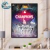 Los Angeles Dodgers MLB Your 2024 NL West Champions Wall Decor Poster Canvas