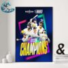 Milwaukee Brewers Team Photo Celebrations NL Central Division Champions 2024 Wall Decor Poster Canvas