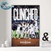 NL Central Division Champions MLB 2024 Clinched Is Milwaukee Brewers Poster Canvas For Home Decor