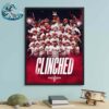 MLB Postseason 2024 Clinched Philadelphia Phillies Welcome Back To Red October Wall Decor Poster Canvas