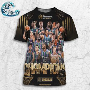 Congrats Unicaja Malaga Champions FIBA Intercontinental Cup Singapore 2024 All Over Print Shirt