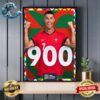 Cristiano Ronaldo Becomes First Man To Score 900 Career Goals Home Decor Poster Canvas