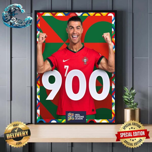 Congrats to Cristiano Ronaldo On His 900 Career Goals Wall Decor Poster Canvas