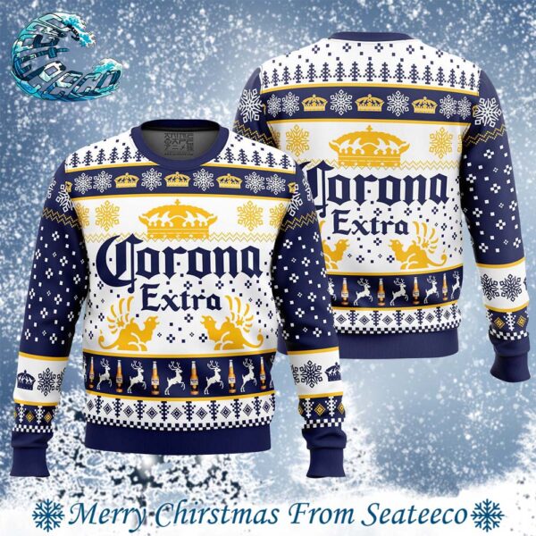 Corona Extra 2024 Ugly Christmas Sweater Gift For Holiday