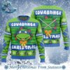 Cowabunga Michaelangelo Christmas Teenage Mutant Ninja Turtles Xmas Gift For Family Ugly Christmas Sweater