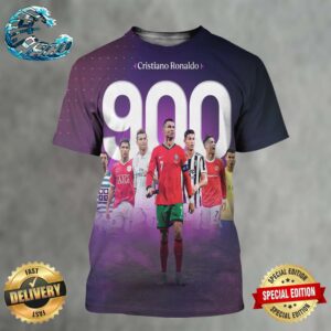 Cristiano Ronaldo On His 900 Career Goals UEFA Nations League All Over Print Shirt