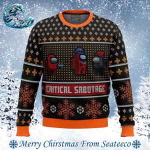 Critical Sabotage Among Us Best Xmas Ugly Christmas Sweater Gift For Men And Women