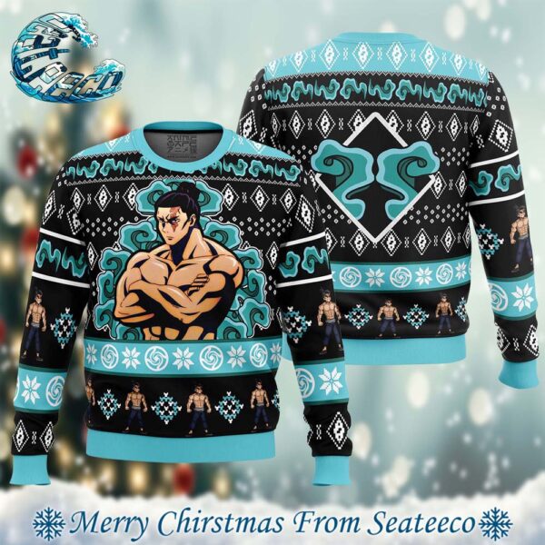 Cursed Energy Aoi Todo Jujutsu Kaisen Best Xmas Knitted Ugly Christmas Sweater Gift For Family