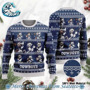 Dallas Cowboys NFL Mickey Player Disney Ugly Christmas Sweater Gift For Holiday 2024