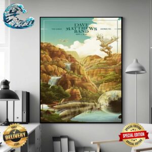 Dave Matthews Band Event Poster Night 3 At The Gorge Amphitheatre In George Washington On September 1 2024 Wall Decor Poster Canvas