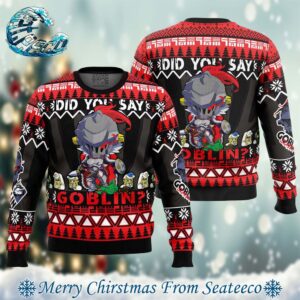 Did You Say Goblin Goblin Slayer Best Xmas Knitted Ugly Christmas Sweater Gift For Family