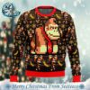 Christmas Flame Fire Force Ugly Christmas Sweater Gift For Holiday 2024