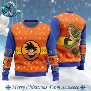 Dragon Ball Z Goku Christmas Ugly Christmas Sweater Gift For Holiday 2024