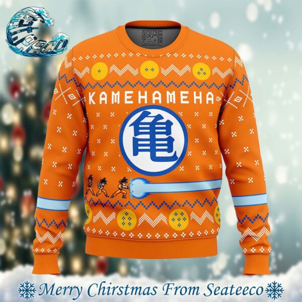 Dragon Ball Z Kamehameha Holiday Gift Ugly Christmas Sweater