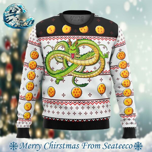 Dragon Ball Z Shenron Holiday Gift Ugly Christmas Sweater