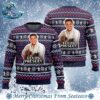 Post Malone Leave Me Malone Ugly Christmas Sweater Gift For Holiday 2024