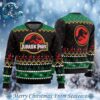 Jurassic Park Xmas Gift For Family Ugly Christmas Sweater