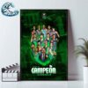 Congrats Unicaja Malaga Champions FIBA Intercontinental Cup Singapore 2024 Home Decor Poster Canvas