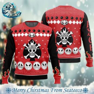 Fire Fist Ace Portgas D Ace One Piece Pirates Xmas Gift For Family Ugly Christmas Sweater