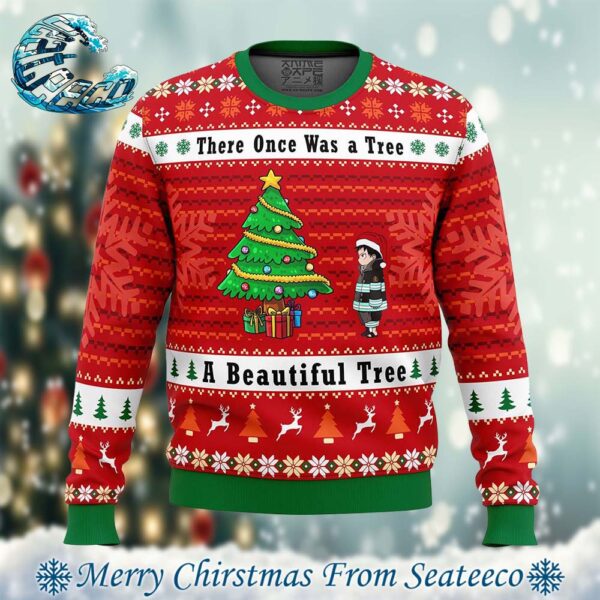 Fire Force A Beautiful Tree Knitted Best Ugly Christmas Sweater 2024