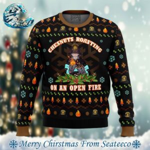 Fire Force Chesnuts Roasting 2024 Knitted Best Ugly Christmas Sweater