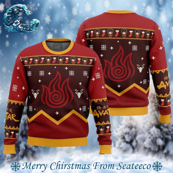 Firebenders Fire Nation Avatar Ugly Christmas Sweater Gift For Men And Women Holiday