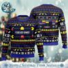 Christmas Tree Pac-Man 2024 Best Knitted Ugly Christmas Sweater