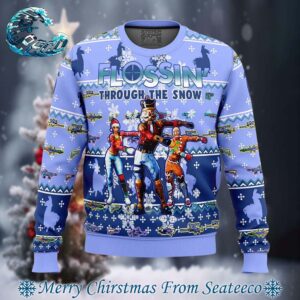 Fortnite Snow Floss Knitted Ugly Christmas Sweater