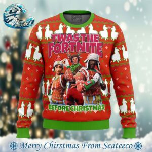 Fortnite Twas Night Holiday Gift Ugly Christmas Sweater