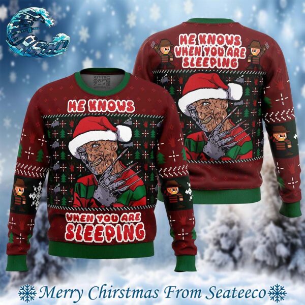 Fred Claws Christmas Freddy Krueger Ugly Christmas Sweater Gift For Men And Women Holiday