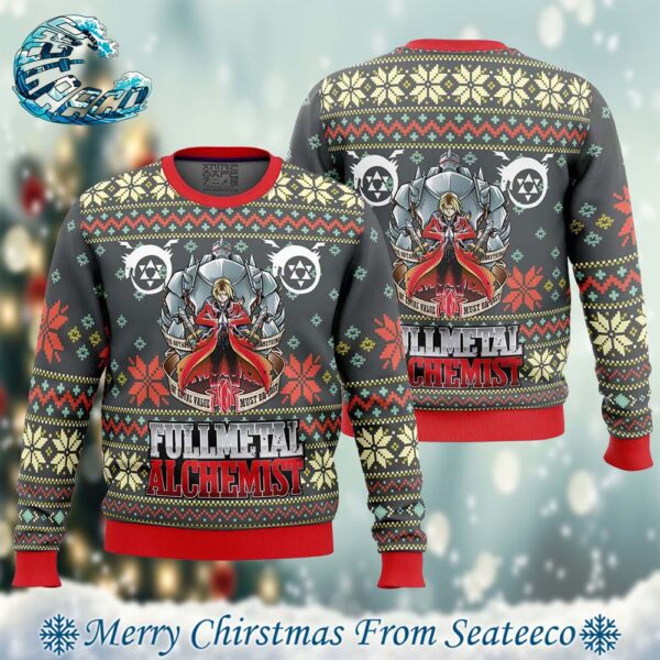 Fullmetal Alchemist Alt Xmas Gift For Family Ugly Christmas Sweater