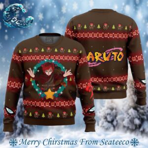 Gaara Naruto Ugly Christmas Sweater Gift For Men And Women Holiday