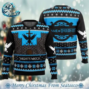 Game of Thrones Nights Watch Best Xmas Knitted Ugly Christmas Sweater Gift For Family