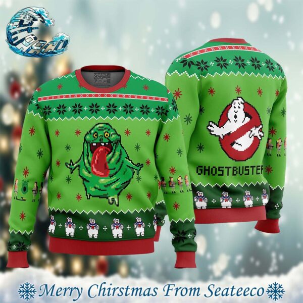 Ghostbusters Holiday Ugly Christmas Sweater Gift For Family