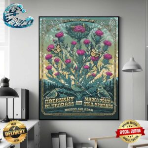 Greensky Bluegrass And Margo Price Oteil And Friends Poster For Show Music At Hoodoo Ski Area In Sisters OR On September 6th And 7th 2024 Poster Canvas