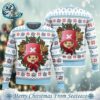 Happy Holidays One Piece Pirates 2024 Best Knitted Ugly Christmas Sweater