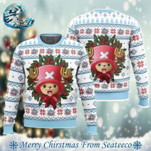 Happy Tony Tony Chopper One Piece Pirates Xmas Gift For Family Ugly Christmas Sweater