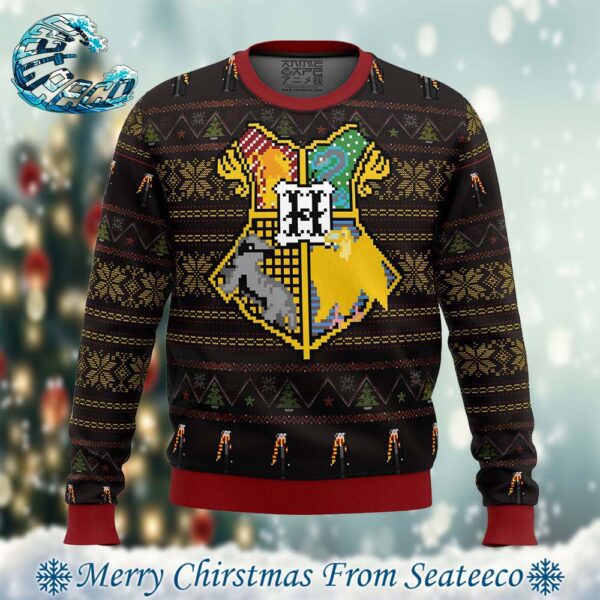 Harry Potter Sigils Knitted Best Ugly Christmas Sweater