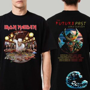 Iron Maiden Official Tee The Future Past 2024 World Tour In Japan Two Sides Print Classic T-Shirt