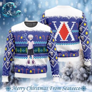 Killua Zoldyck Hunter X Hunter Ugly Christmas Sweater Gift For Holiday 2024