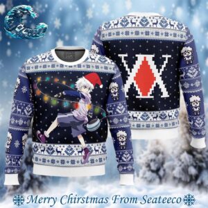 Killua Zoldyck v2 Hunter X Hunter Ugly Christmas Sweater Gift For Men And Women Holiday