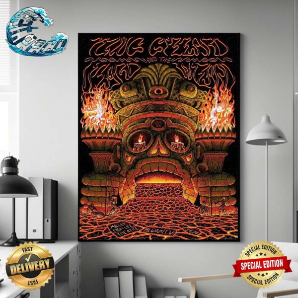 King Gizzard And The Lizard Wizard Poster For Tonight At Miller High Life Theatre In Milwaukee WI On September 4 2024 Home Decor Poster Canvas