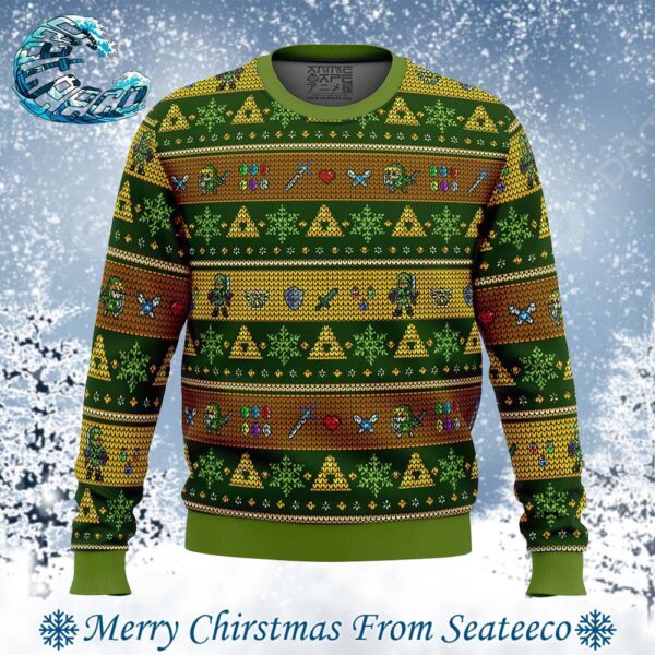 Link Adventure Legend of Zelda Best Knitted Ugly Christmas Sweater For Holiday